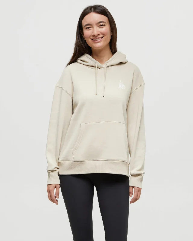 Snowy Trees Hoodie Hoodie with Pattern Geometric Abstract