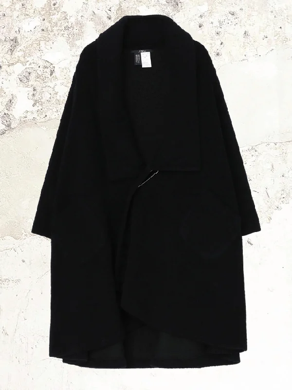 LIMI feu sheep pile coat Boat Shawl Notched