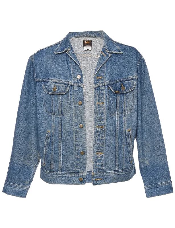 Lee Denim Jacket - M Print Jacket Jacquard Jacket Embroidered Jacket
