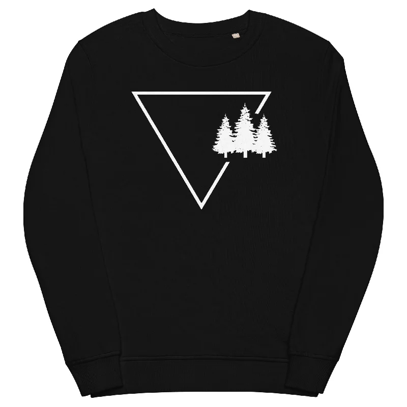 Dreieck 1 und Bäume - Unisex Premium Organic Sweatshirt Hoodie with Embroidery Detailed Premium Dreieck 1 und Bäume - Unisex Premium Organic Sweatshirt Hoodie with Embroidery Detailed Premium