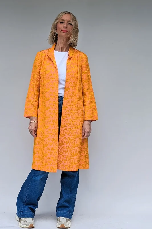Vintage 60s Evening Coat Hooded Jacket Zipper Jacket Button Jacket