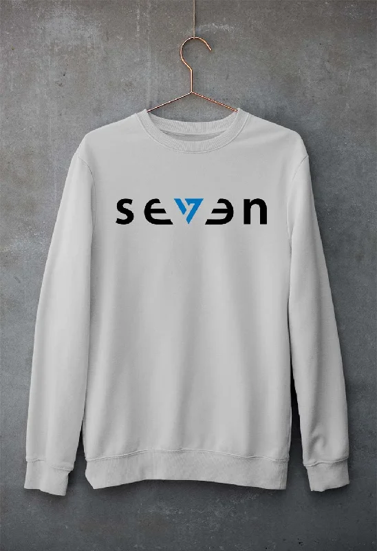 Seven MS Dhoni Unisex Sweatshirt for Men/Women Hoodie with Relaxed Fit Easy Casual