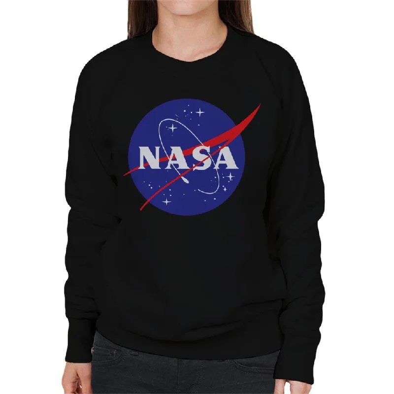 The NASA Classic Insignia Women's Sweatshirt Hoodie with Belted Waist Structured Tailored The NASA Classic Insignia Women's Sweatshirt Hoodie with Belted Waist Structured Tailored