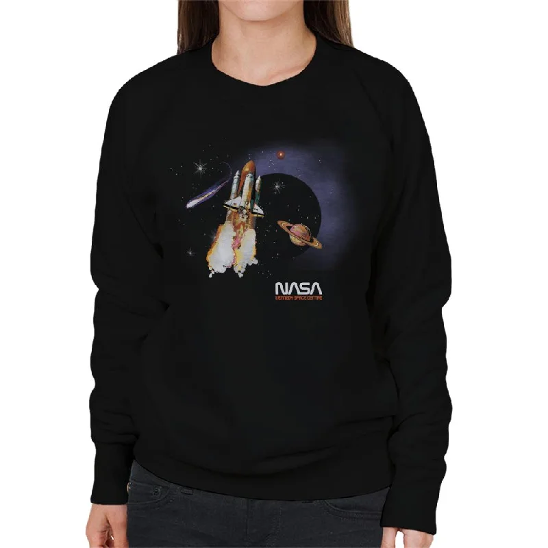 NASA Kennedy Space Centre Rocket Blast Women's Sweatshirt Hoodie Jacket Zipper Layering NASA Kennedy Space Centre Rocket Blast Women's Sweatshirt Hoodie Jacket Zipper Layering