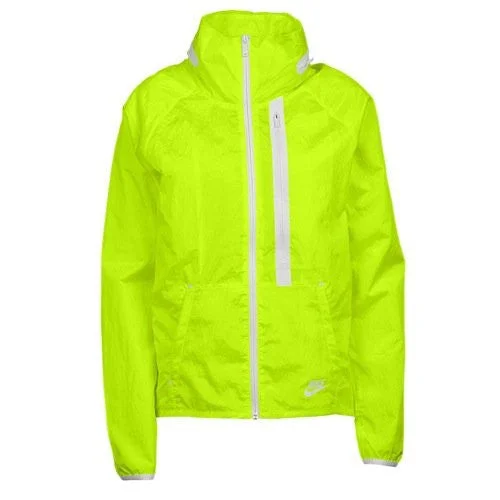 Nike Womens Tech Aeroshield Moto Cape Wind Running Jacket, Yellow, M, 699882 702 Toggled Jacket Drawstring Jacket Belted Jacket Nike Womens Tech Aeroshield Moto Cape Wind Running Jacket, Yellow, M, 699882 702 Toggled Jacket Drawstring Jacket Belted Jacket