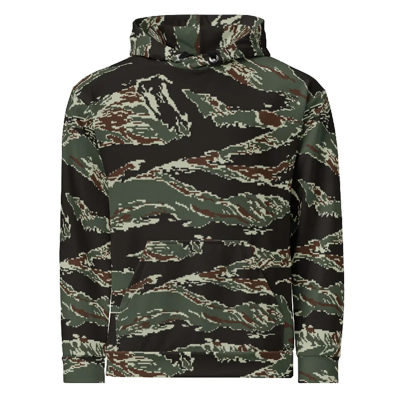 Taiwan ROC Marine Corps Digital Tiger Stripe Camo Hoodie Hoodie with Oversized Fit Loose Comfortable Taiwan ROC Marine Corps Digital Tiger Stripe Camo Hoodie Hoodie with Oversized Fit Loose Comfortable