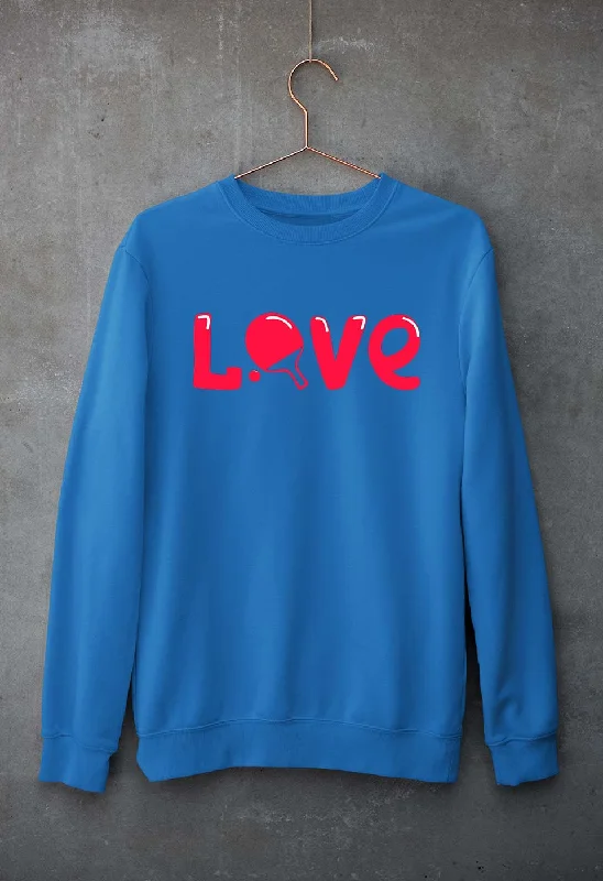 Love Table Tennis (TT) Unisex Sweatshirt for Men/Women Hoodie with Double Zipper Versatile Adjustable Love Table Tennis (TT) Unisex Sweatshirt for Men/Women Hoodie with Double Zipper Versatile Adjustable