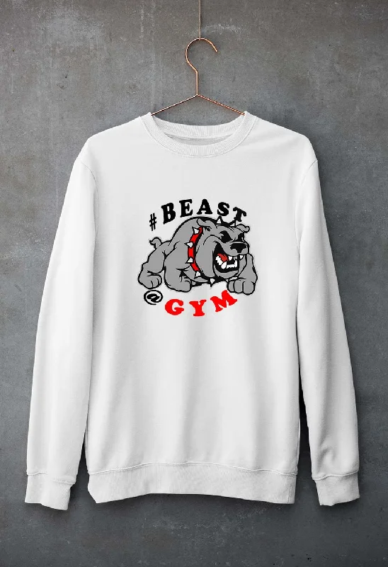Beast Gym Unisex Sweatshirt for Men/Women Hoodie with Emblem Brand Identity