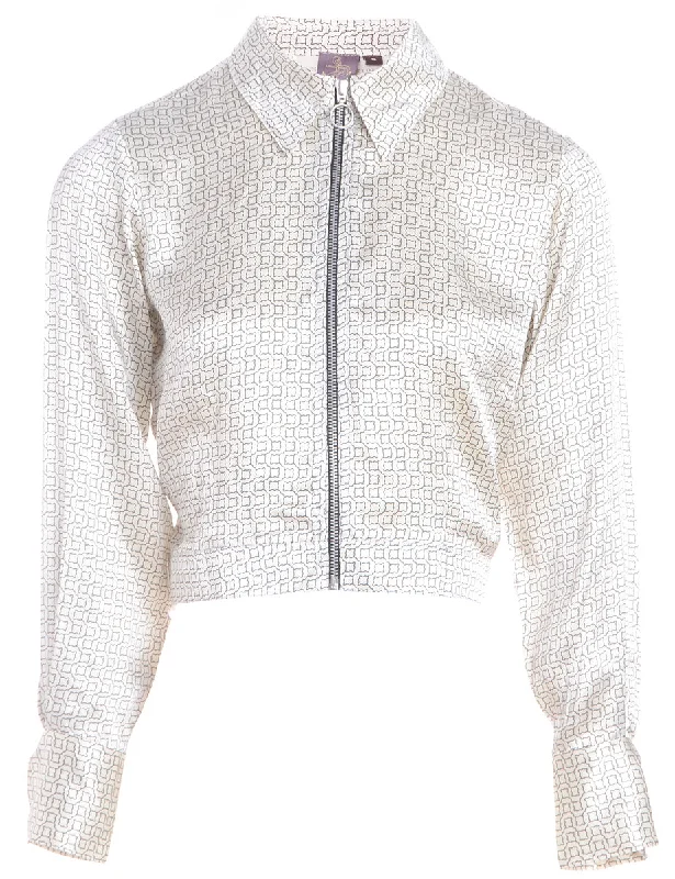 Label Re-made Waistband Blouse Jacket Bomber Jacket Anorak Windbreaker