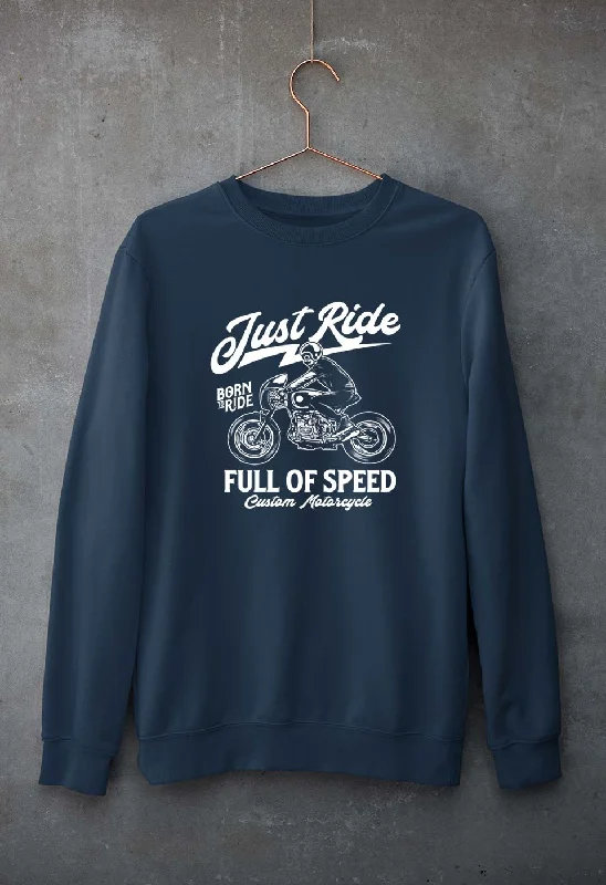 Motorcycle Unisex Sweatshirt for Men/Women Hoodie with Raglan Sleeves Sporty Comfortable Motorcycle Unisex Sweatshirt for Men/Women Hoodie with Raglan Sleeves Sporty Comfortable