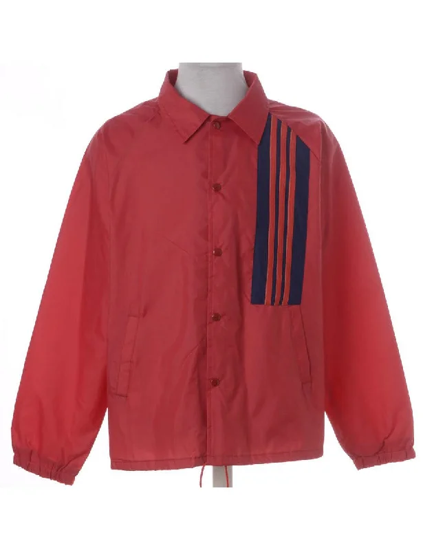 Label Tino Stripe Front Coach Jacket Fleece Jacket Down Jacket Parka