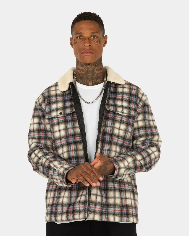 XXIII Tex Sherpa Flannel Jacket Multi-Coloured Cotton Fabric Linen Fabric Terry Fabric