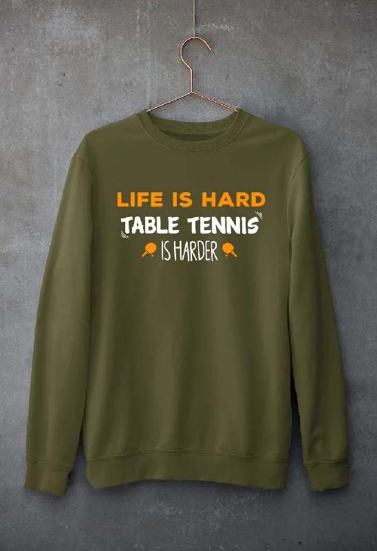 Table Tennis (TT) Unisex Sweatshirt for Men/Women Hoodie with Relaxed Fit Easy Casual Table Tennis (TT) Unisex Sweatshirt for Men/Women Hoodie with Relaxed Fit Easy Casual