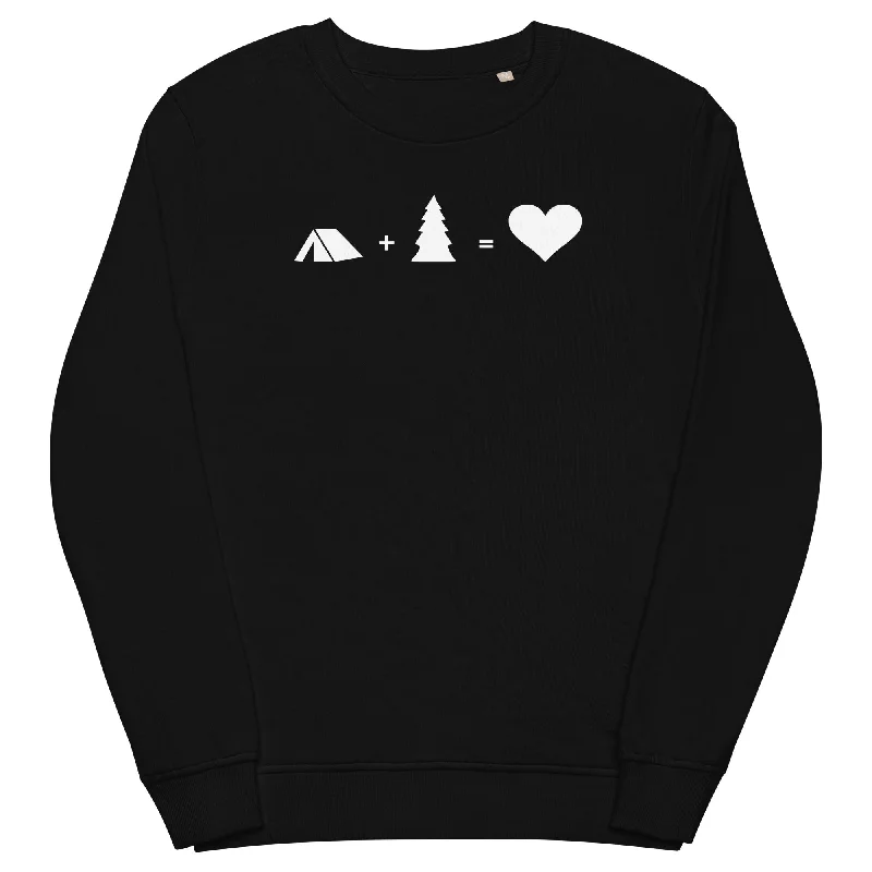 Baum - Herz - Camping - Unisex Premium Organic Sweatshirt Hoodie with Puffed Sleeves Voluminous Trendy Baum - Herz - Camping - Unisex Premium Organic Sweatshirt Hoodie with Puffed Sleeves Voluminous Trendy