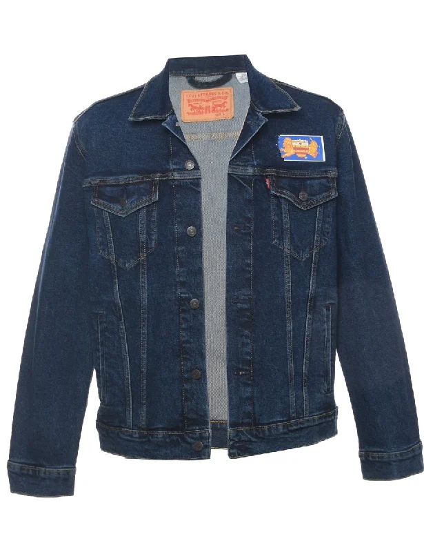 Levi's Denim Jacket - L Nylon Fabric Polyester Fabric Spandex Fabric