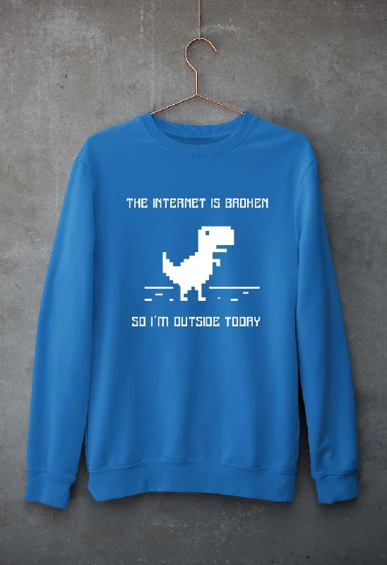 Internet Funny Unisex Sweatshirt for Men/Women Hoodie with Tied Waist Feminine Flattering Internet Funny Unisex Sweatshirt for Men/Women Hoodie with Tied Waist Feminine Flattering