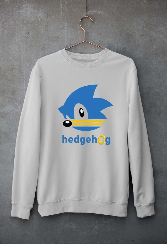 Sonic Unisex Sweatshirt for Men/Women Hoodie with Button Placket Classic Preppy