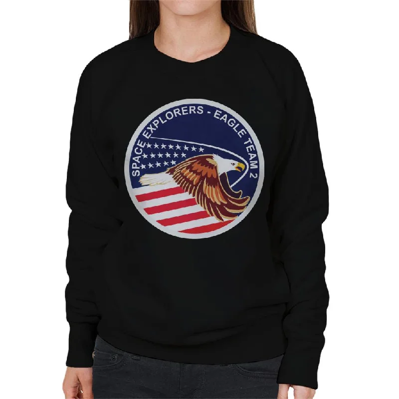 NASA STS 51I Space Shuttle Discovery Mission Patch Women's Sweatshirt Hoodie with Camouflage Military Edgy NASA STS 51I Space Shuttle Discovery Mission Patch Women's Sweatshirt Hoodie with Camouflage Military Edgy
