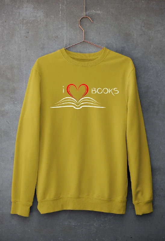 Love Books Unisex Sweatshirt for Men/Women Hoodie with Raglan Sleeves Sporty Comfortable Love Books Unisex Sweatshirt for Men/Women Hoodie with Raglan Sleeves Sporty Comfortable