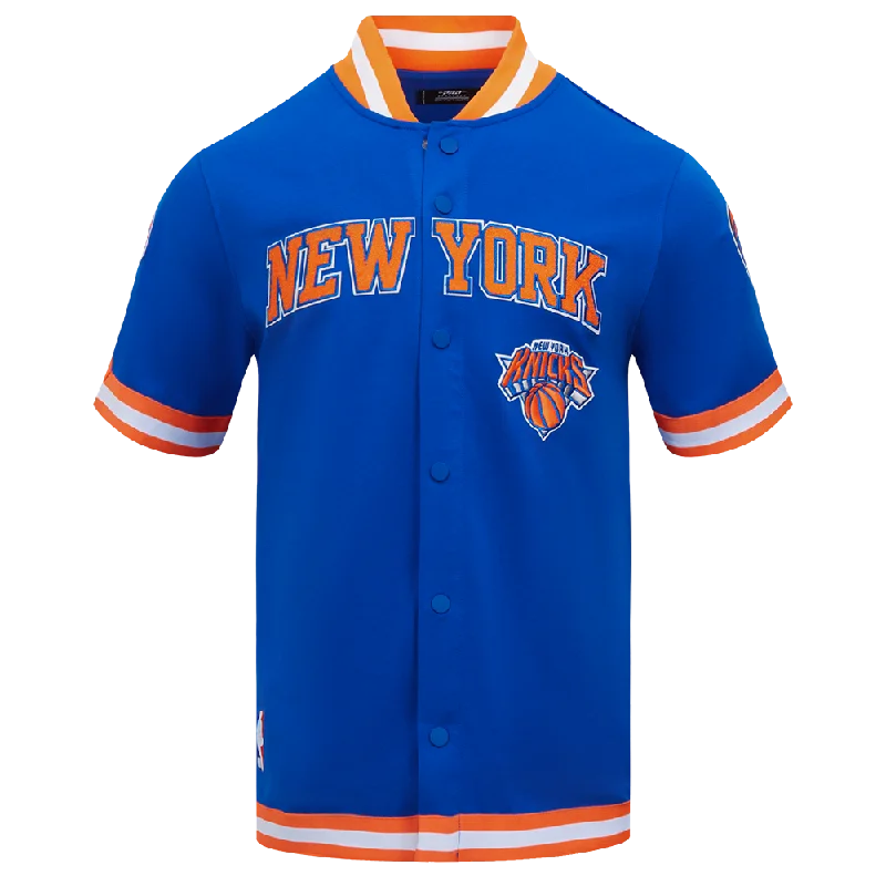 NBA NEW YORK KNICKS CLASSIC MEN'S WARM UP JACKET (ROYAL BLUE/ORANGE) Satin Jacket Silk Jacket Chiffon Jacket NBA NEW YORK KNICKS CLASSIC MEN'S WARM UP JACKET (ROYAL BLUE/ORANGE) Satin Jacket Silk Jacket Chiffon Jacket