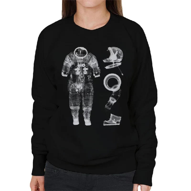 NASA Apollo 14 A7 L Pressure Suit X Ray Women's Sweatshirt Hoodie with Double Zipper Versatile Adjustable NASA Apollo 14 A7 L Pressure Suit X Ray Women's Sweatshirt Hoodie with Double Zipper Versatile Adjustable