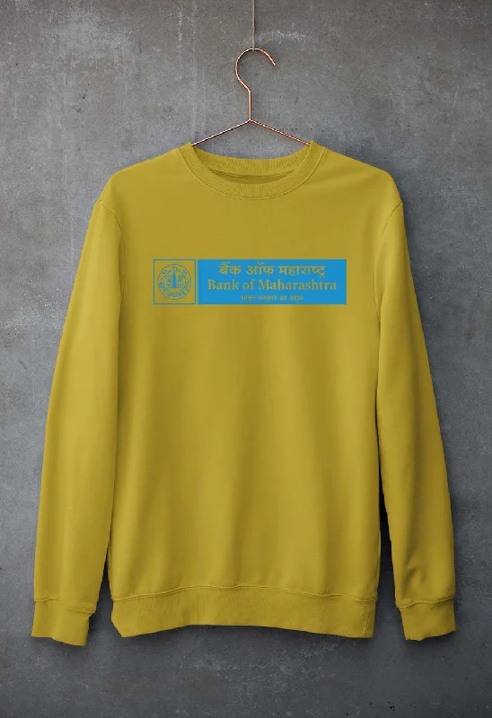 Bank of Maharashtra Unisex Sweatshirt for Men/Women Hoodie with Applique Textured Unique Bank of Maharashtra Unisex Sweatshirt for Men/Women Hoodie with Applique Textured Unique