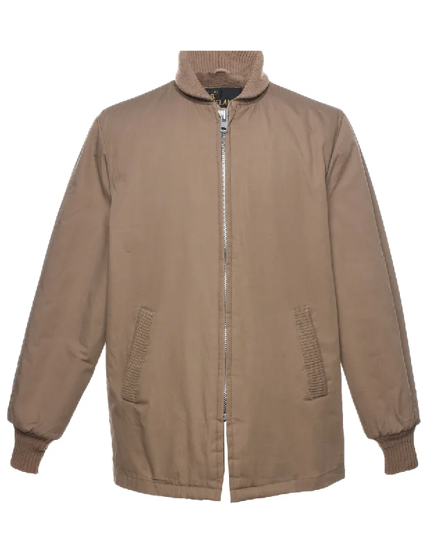 Lake Land Jacket - L Boat Neck Shawl Collar Notched Collar