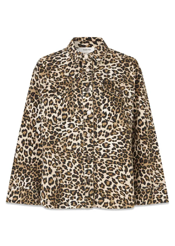 TylinMD print jacket - Leo Leo Print Snapped Jacket Toggled Jacket Drawstring Jacket TylinMD print jacket - Leo Leo Print Snapped Jacket Toggled Jacket Drawstring Jacket