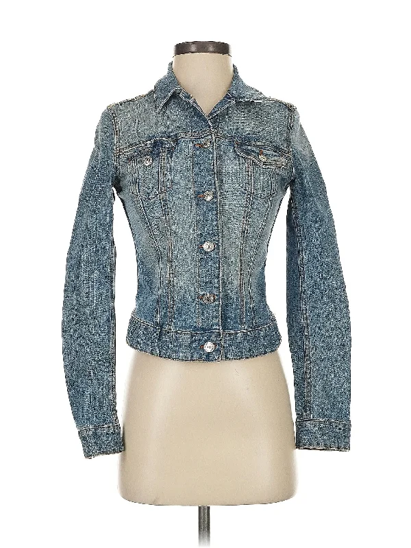 Denim Jacket Tiered Jacket Buttoned Jacket Zippered Jacket