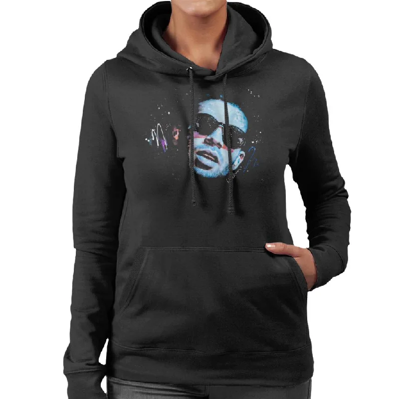 Sidney Maurer Original Portrait Of Drake Sunglasses Women's Hooded Sweatshirt Hoodie with Drop Shoulder Relaxed Streetwear Sidney Maurer Original Portrait Of Drake Sunglasses Women's Hooded Sweatshirt Hoodie with Drop Shoulder Relaxed Streetwear