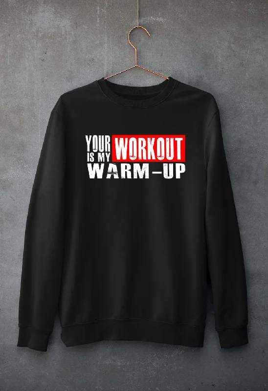 Gym Unisex Sweatshirt for Men/Women Hoodie with Drawcord Adjustable Secure