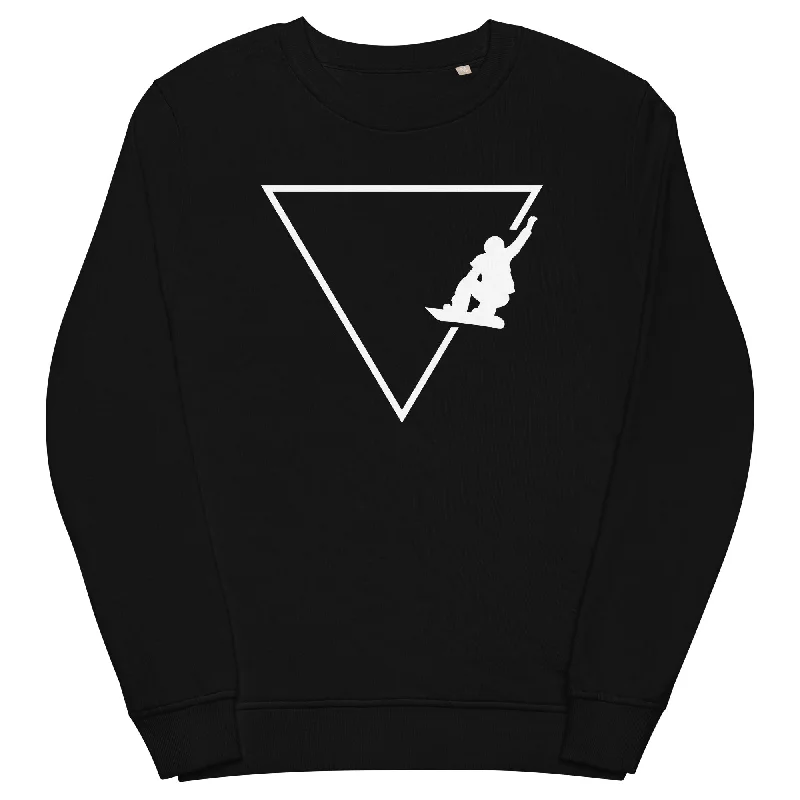 Dreieck 1 und Snowboarding - Unisex Premium Organic Sweatshirt Hoodie with Illustration Artistic Creative Dreieck 1 und Snowboarding - Unisex Premium Organic Sweatshirt Hoodie with Illustration Artistic Creative