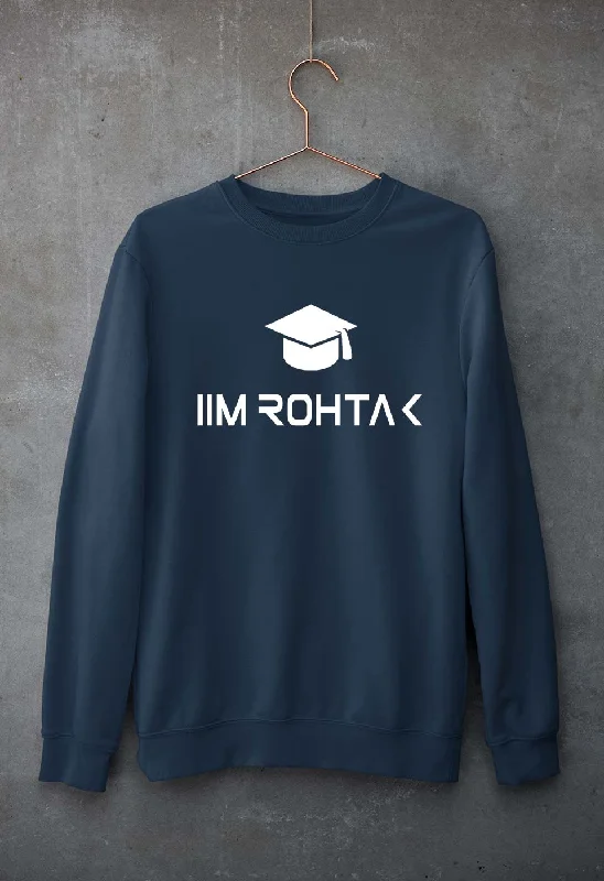IIM Rohtak Unisex Sweatshirt for Men/Women Cotton Hoodie Fleece Lining Warmth