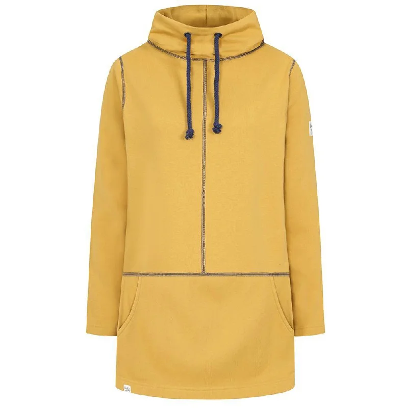 LJ99 - High Neck Sweatshirt With Pockets - Heather Hoodie with Typography Text Message