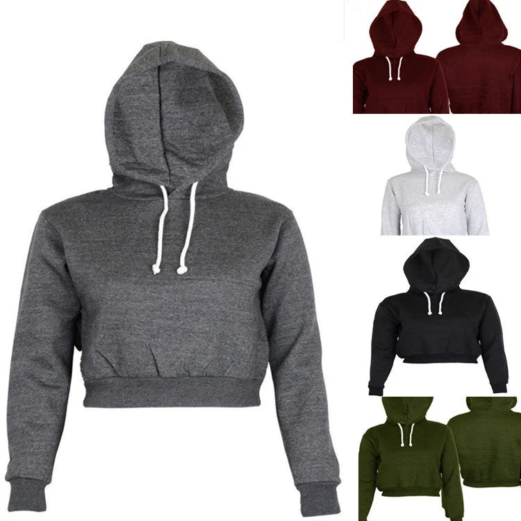 Women Fashion Hoodie Sweatshirt Jumper Sweatershirt Hoodie with Thumb Holes Functional Cozy
