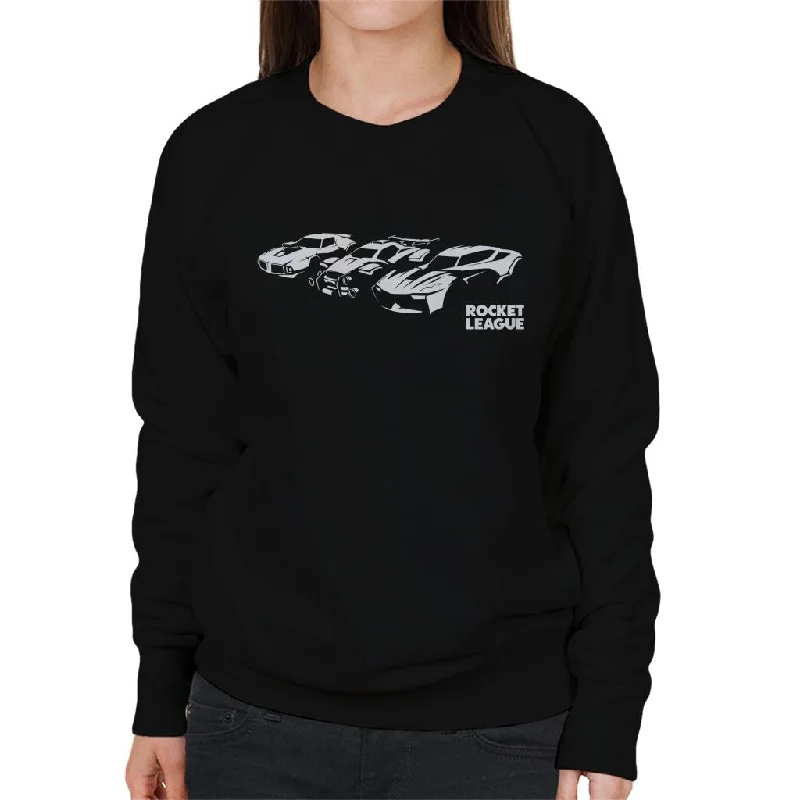 Rocket League Legacy Cars Women's Sweatshirt Hoodie with Magnetic Closure Innovative Modern Rocket League Legacy Cars Women's Sweatshirt Hoodie with Magnetic Closure Innovative Modern