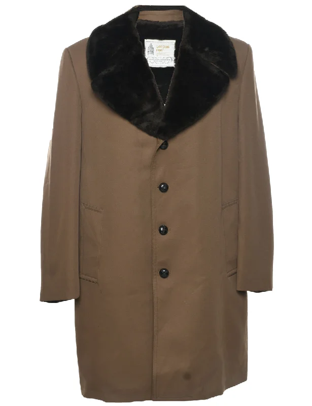 Light Brown Coat - XXL Vest Waistcoat Gilet
