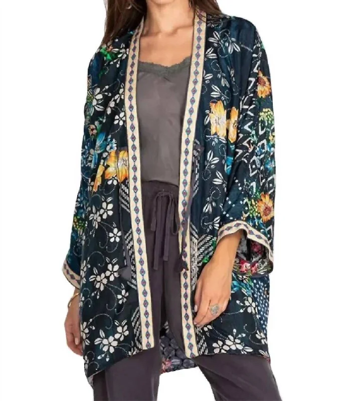 Rose Burnout Talullah Jacket In Multi A One-Shoulder Jacket Off-the-Shoulder Jacket Asymmetrical Jacket