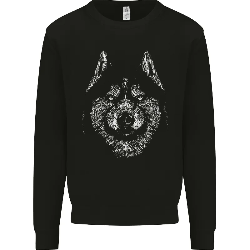 A Siberian Husky Mens Sweatshirt Jumper Hoodie with Magnetic Closure Innovative Modern A Siberian Husky Mens Sweatshirt Jumper Hoodie with Magnetic Closure Innovative Modern