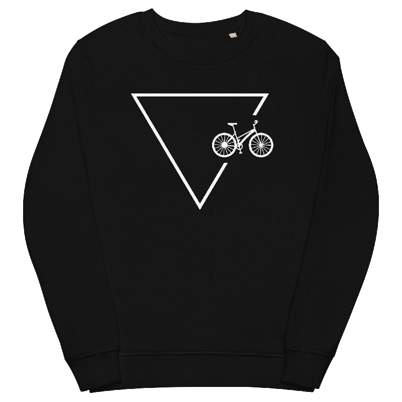 Dreieck 1 und Fahrrad - Unisex Premium Organic Sweatshirt Hoodie with Ribbed Hem Stretchable Secure Dreieck 1 und Fahrrad - Unisex Premium Organic Sweatshirt Hoodie with Ribbed Hem Stretchable Secure