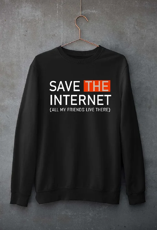 Internet Funny Unisex Sweatshirt for Men/Women Hoodie with Back Slit Movement Comfort Internet Funny Unisex Sweatshirt for Men/Women Hoodie with Back Slit Movement Comfort