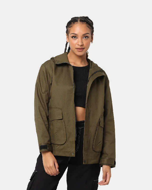 XXIII Bene Military Jacket Khaki Elasticated Jacket Padded Jacket Insulated Jacket