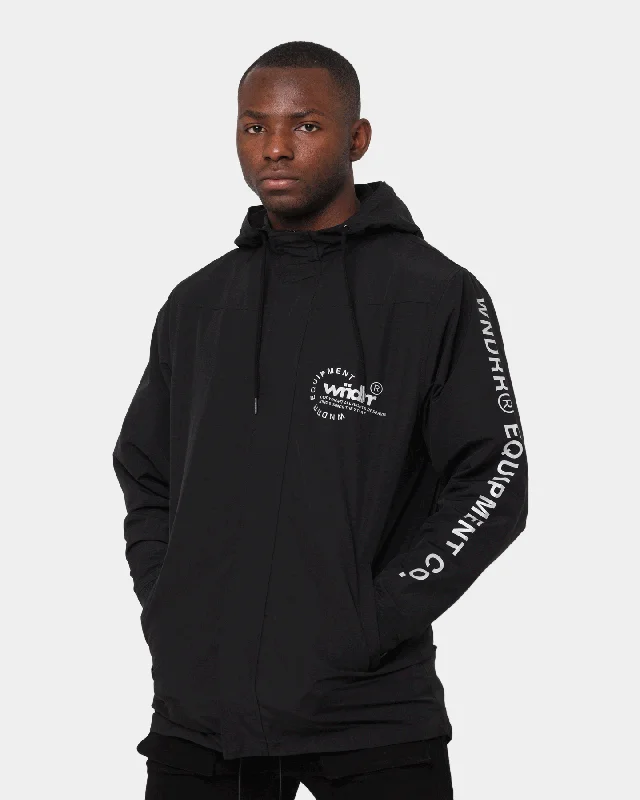 Wndrr Rematch Anorak Jacket Black V-Neck Jacket Boat Neck Jacket Square Neck Jacket