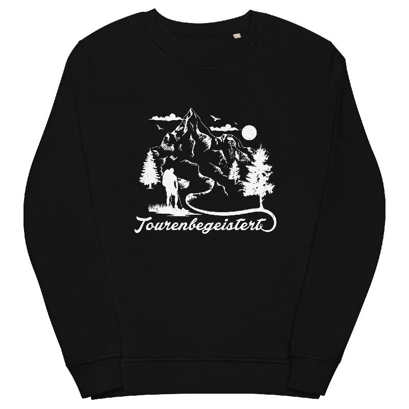 Tourenbegeistert - Unisex Premium Organic Sweatshirt Hoodie with Half-Zip Sporty Casual Tourenbegeistert - Unisex Premium Organic Sweatshirt Hoodie with Half-Zip Sporty Casual