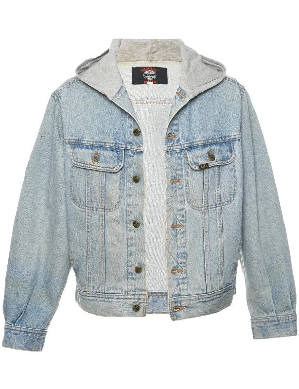Lee Denim Jacket - S Appliqued Jacket Beaded Jacket Sequined Jacket