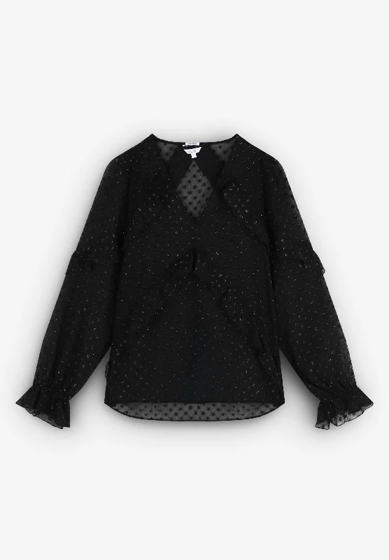 XM FOIL LUREX SHIRT Graphic Embroidered Appliqued