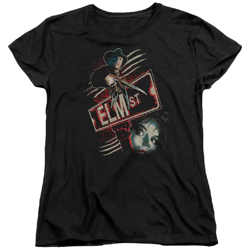 A Nightmare on Elm Street Elm St - Women's T-Shirt Jersey Fabric Tulle Fabric Batik Fabric