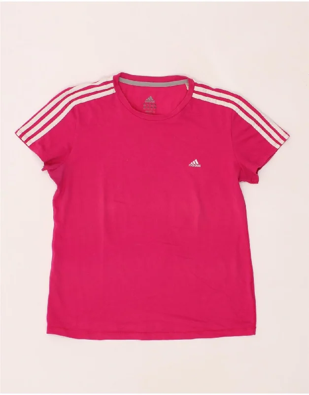 ADIDAS Womens T-Shirt Top UK 16/18 Large Pink Notch Collar Peter Pan Collar Cowl Neck ADIDAS Womens T-Shirt Top UK 16/18 Large Pink Notch Collar Peter Pan Collar Cowl Neck
