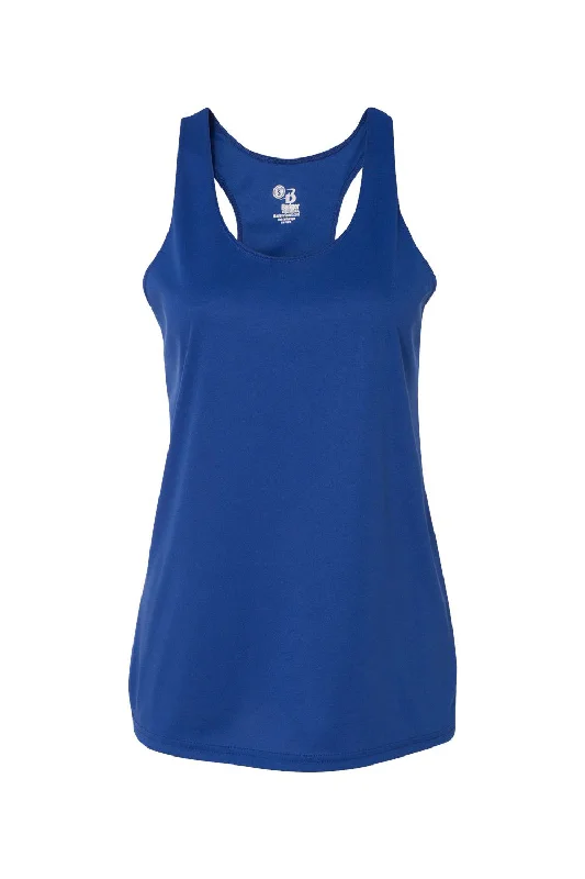 Badger Womens B-Core Moisture Wicking Racerback Tank Top - Royal Blue stylish tank top
