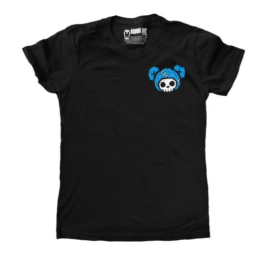 Blue Bear Women Logo Tshirt Cotton Fabric Linen Fabric Terry Fabric